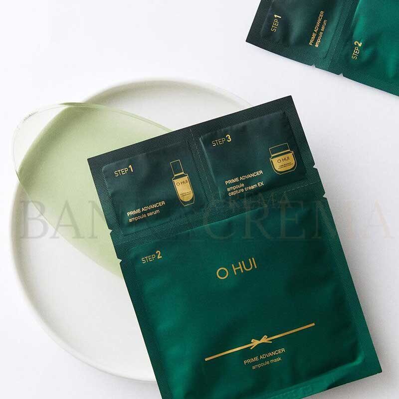 Маска для лица OHui Prime Advancer Ampoule 3-х шаговая  для упругой кожи 1 шт
